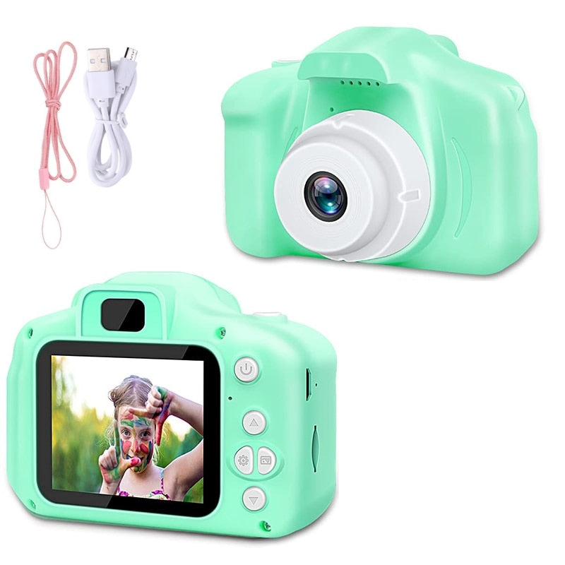 מצלמה דיגיטלית לילדים FACTORYX ירוק ללא כרטיס זכרון 