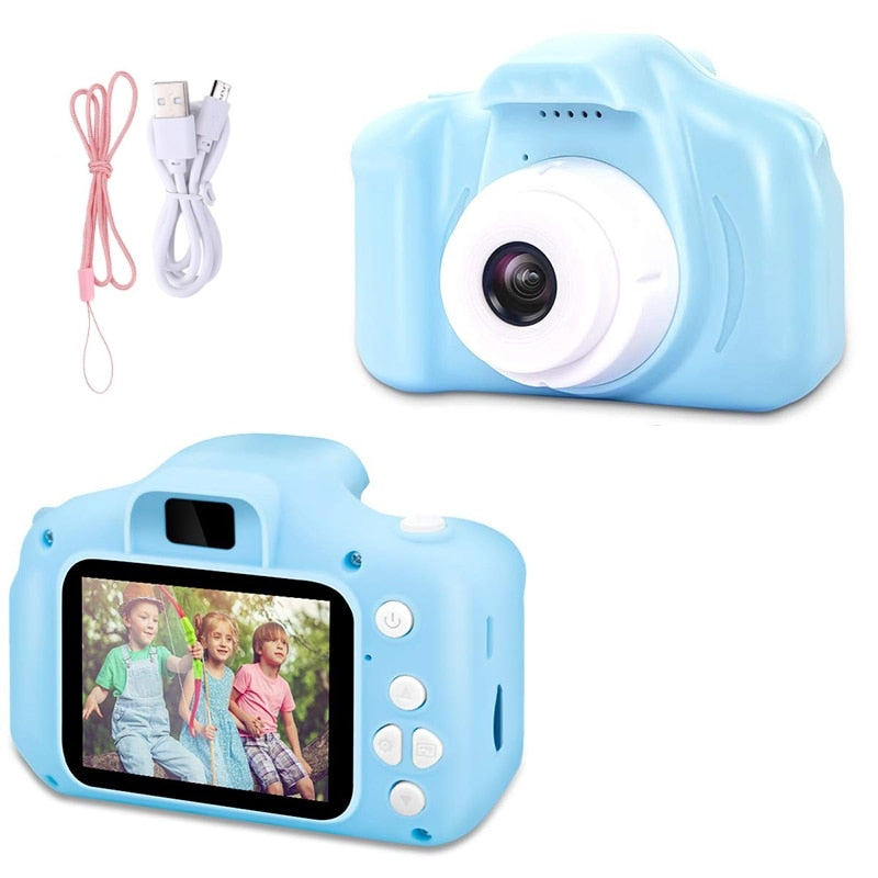 מצלמה דיגיטלית לילדים FACTORYX כחול ללא כרטיס זכרון 