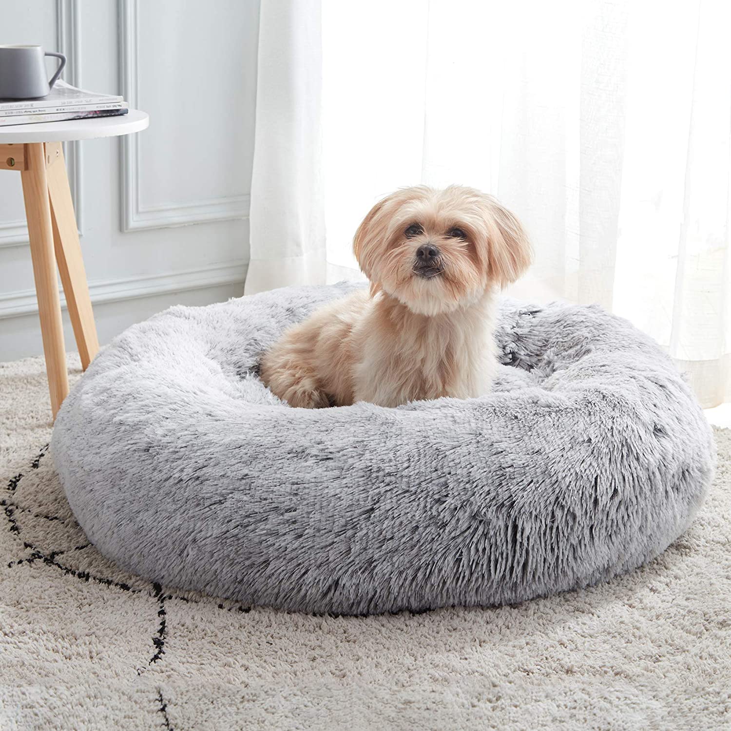 מיטת כלב פלאפי FACTORYX אפור בהיר [50 ס"מ] - עד 5 ק"ג 