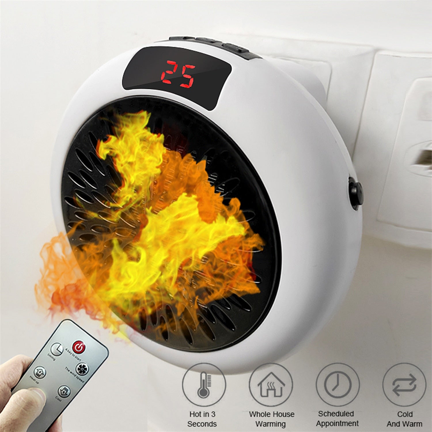 Heater Pro X מפזר חום נייד FACTORYX לבן  