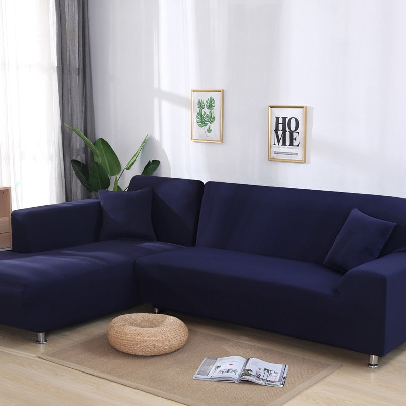 כיסוי לספה נמתח ורחיץ FACTORYX כחול כהה מושב יחיד 90-140 ס"מ 