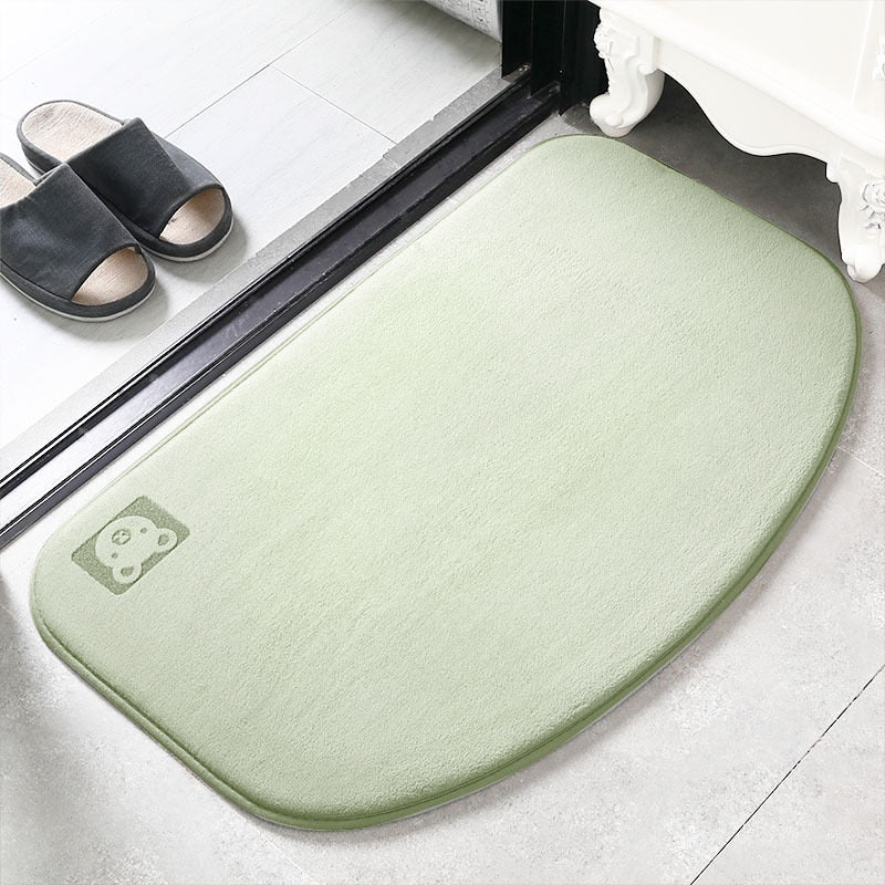 שטיח אמבטיה סופג נגד החלקה FACTORYX ירוק בהיר [קטן - 31 על 49 ס"מ] 